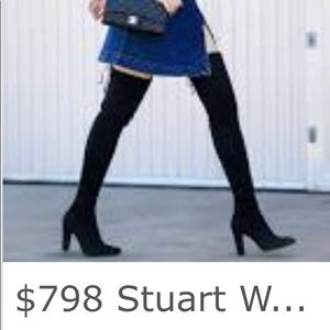 Stuart Weitzman highland over the knee boot n box